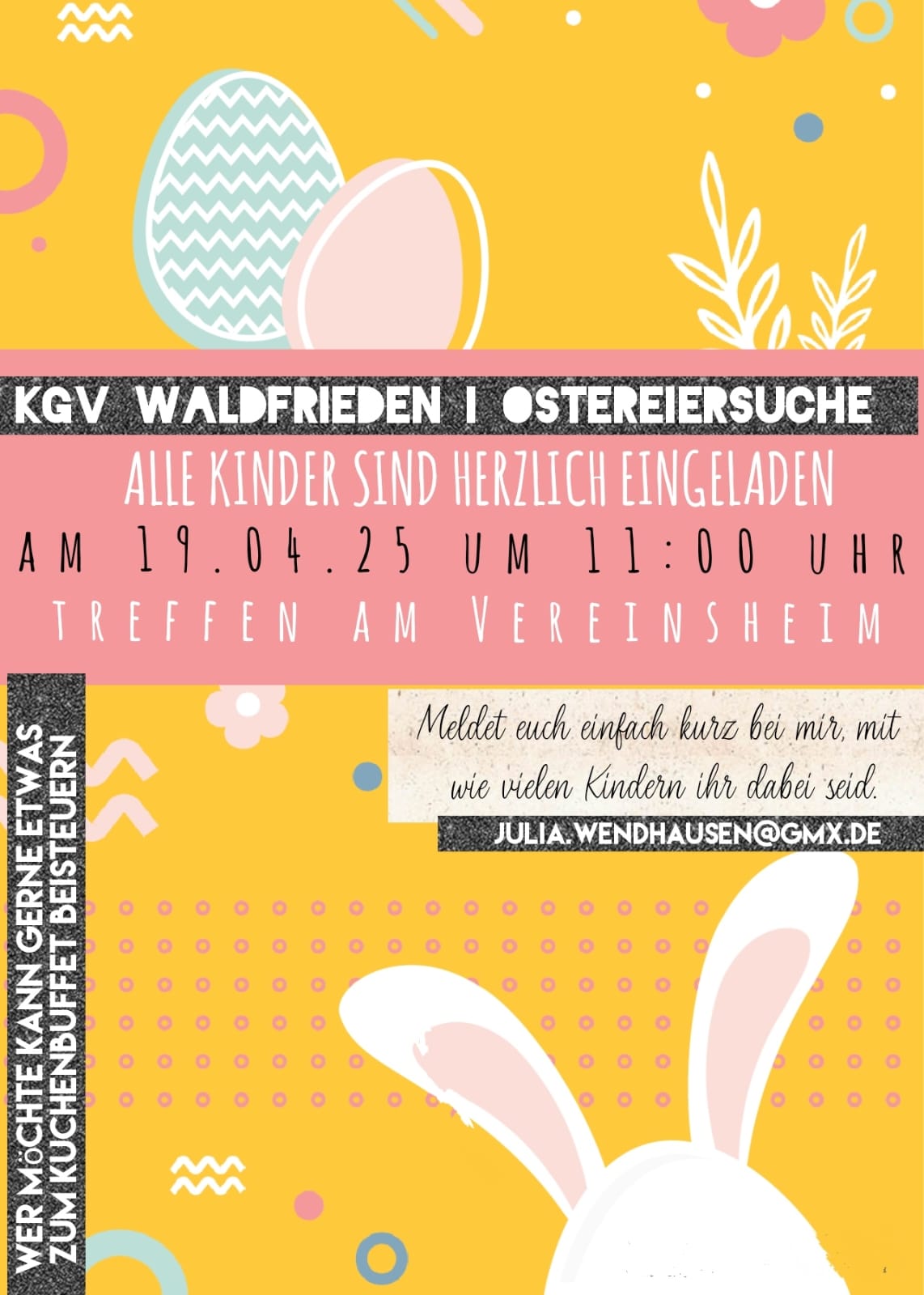 Flyer zur Ostereiersuche